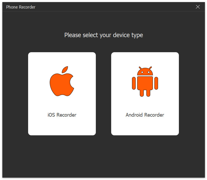 AVAide valg af iOS-optager