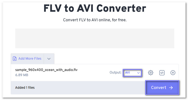 Conversie gratuită online - Schimbați FLV în Avi