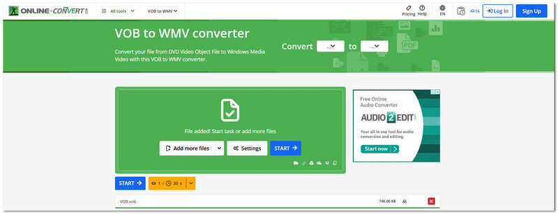 Onlineconvert Online Vob To Wmv Converter