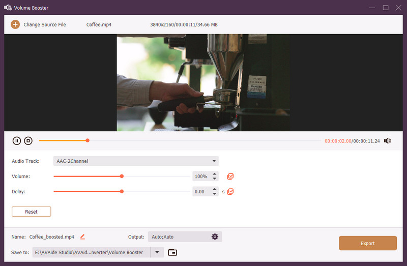 Volume Booster Interface