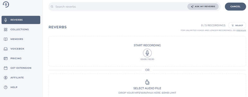 Reverb Record For Chrome Audio Capture