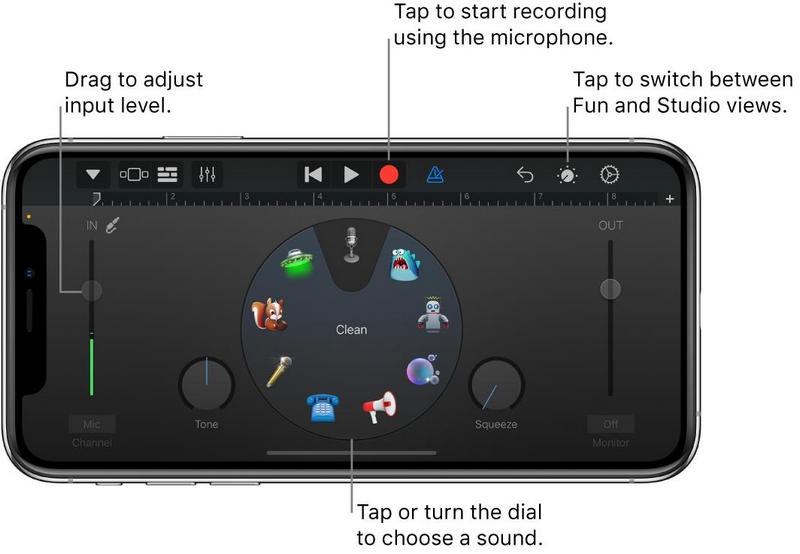 GarageBand Controls