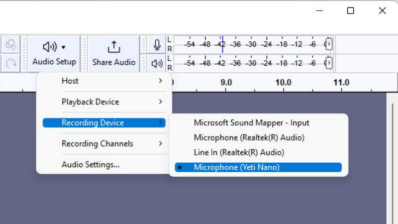 Select Microphone