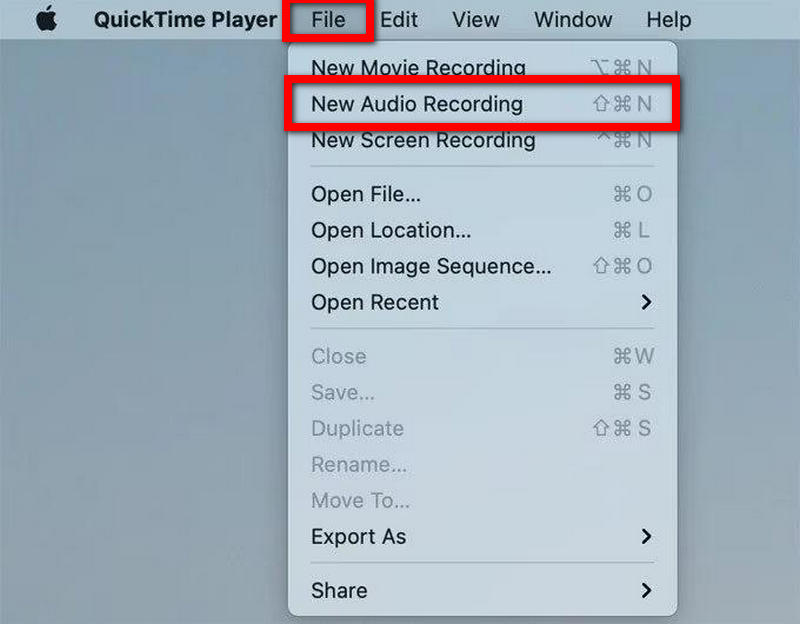 QuickTime File Audio Recording