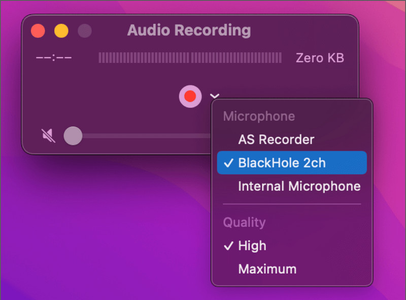 Record QuickTime BlackHole