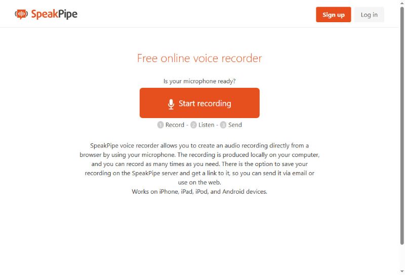SpeakPipe Interface