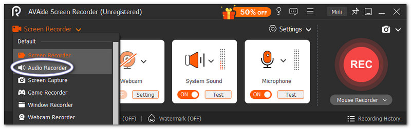 Switch to Audio Mode