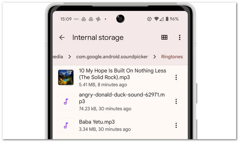 Using the File Manager Method on Samsung