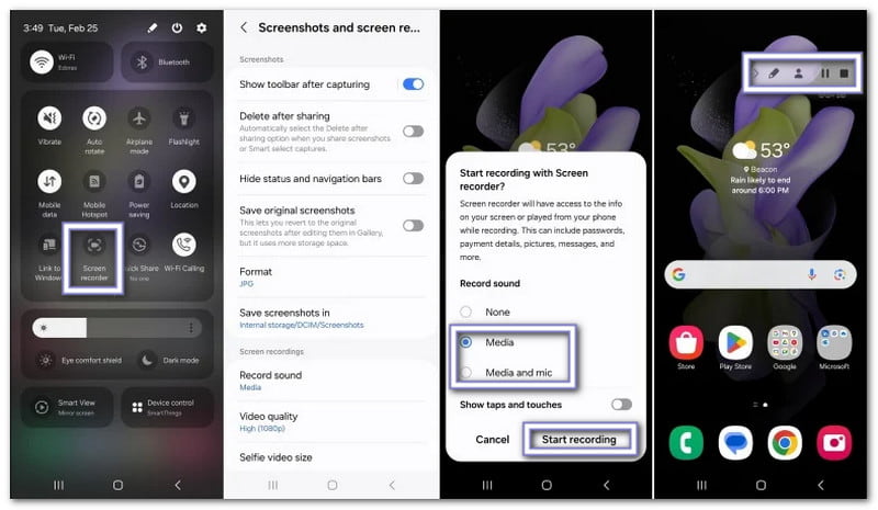 Using the Built-In Screen Recorder