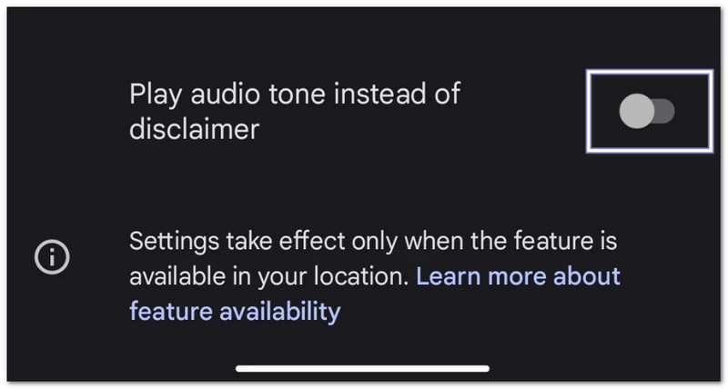 Replace the Announcement with a Beep