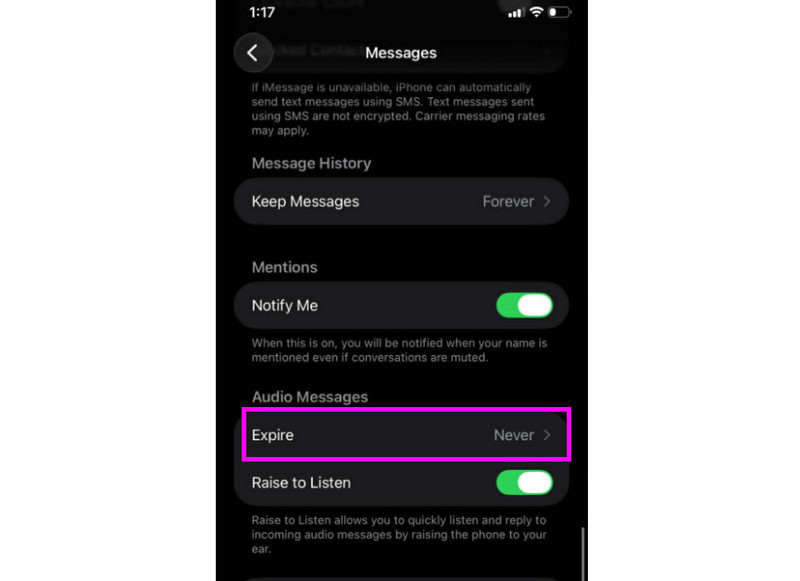 Adjust Voice Message Settings
