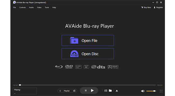 Main Interface Blu Ray Player