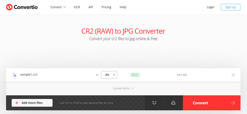 Export JPG Convertio