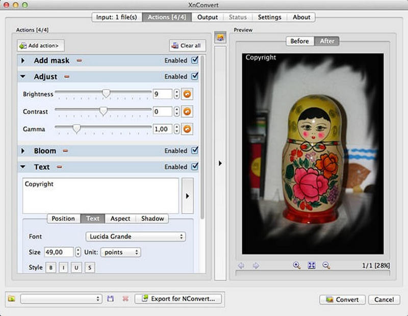 XnView MP 转换