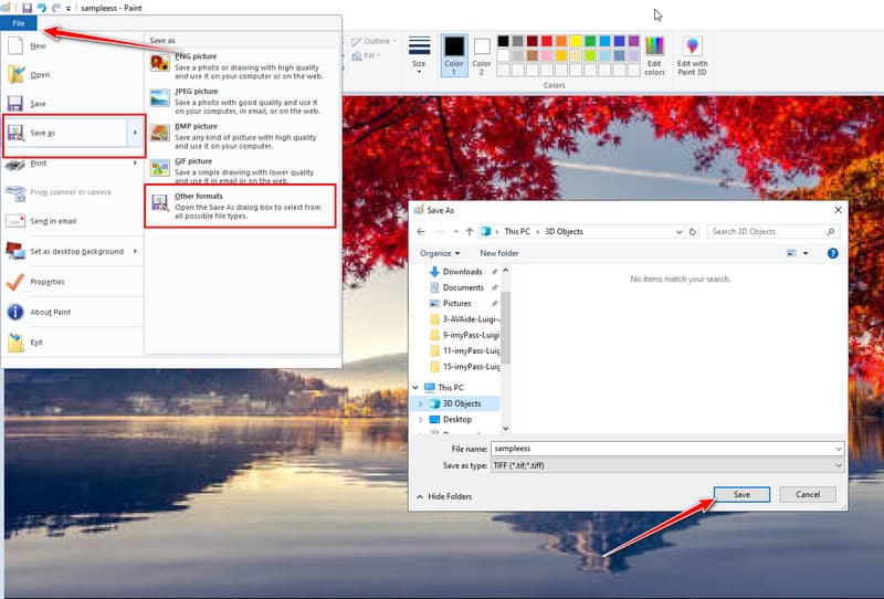 Spremi TIFF s slikanjem