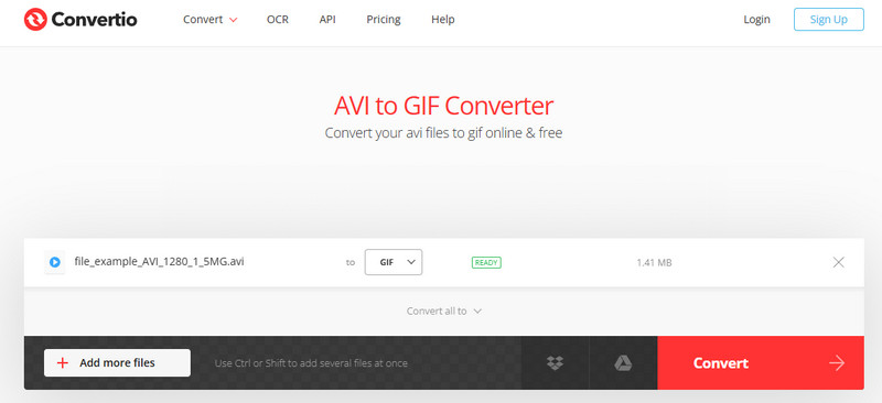 แปลงไฟล์ AVI เป็น GIF