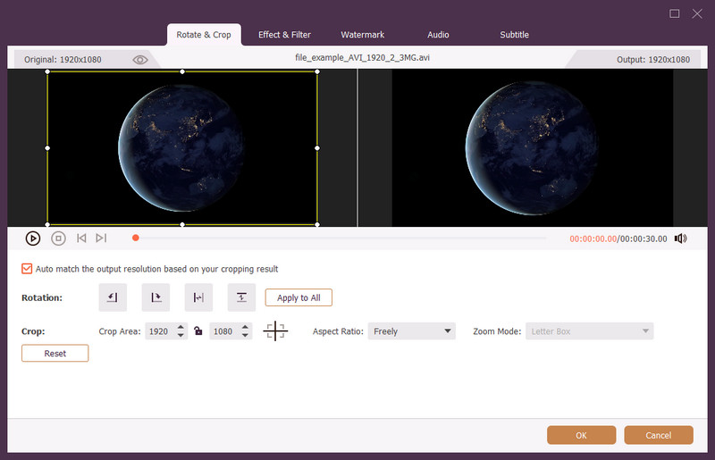 AVI वीडियो संपादित करें
