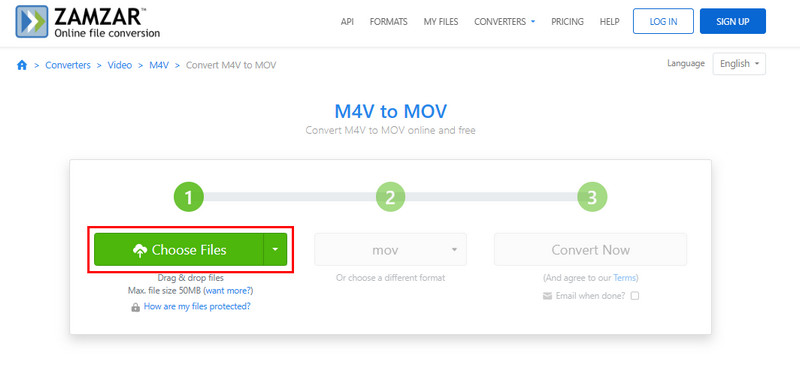 Klik på Vælg filer