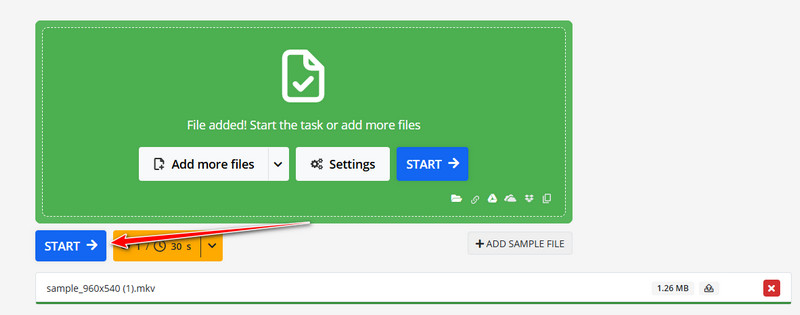 เริ่มแปลงไฟล์ออนไลน์