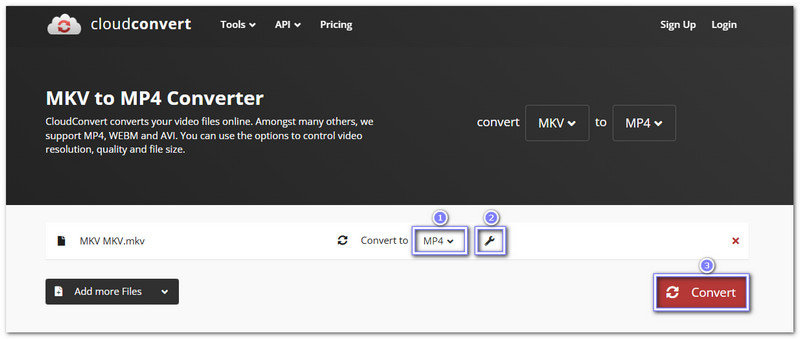 CloudConvert Online-konverterer