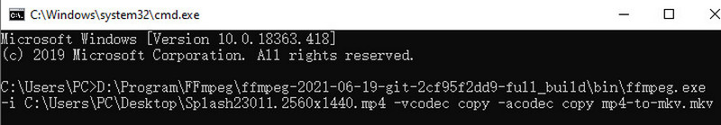 Ffmpeg 리먹스