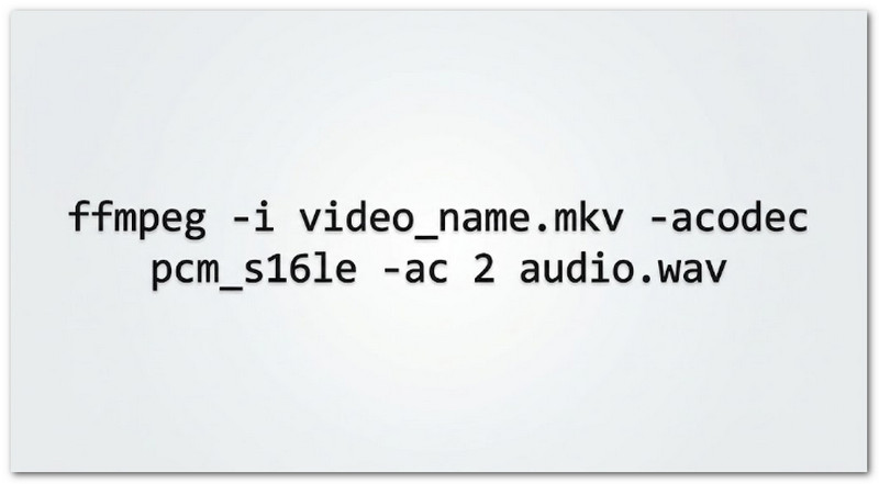 FFmpeg แปลงไฟล์ MKV เป็น Wav