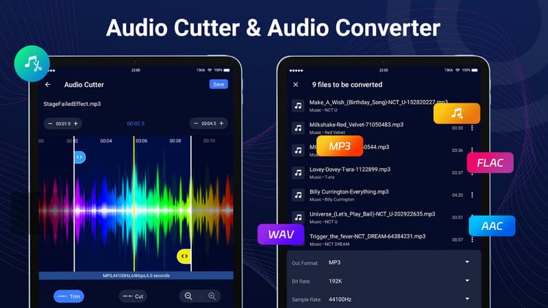 Převod videa na audio v systému Android