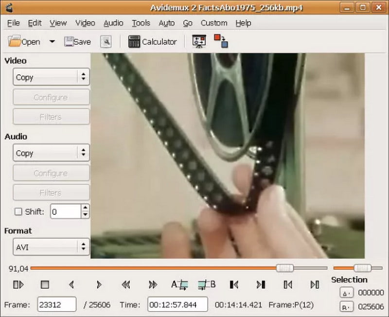 Avidemux 스크린샷