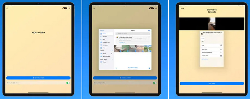 IOS MOV에서 MPfour로