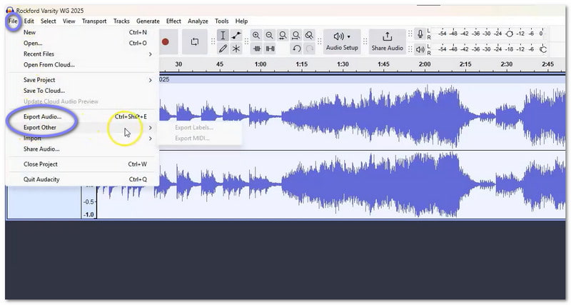 Converter Mov para Ogg no Audacity
