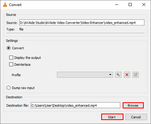 VLC Enregistrer AVI