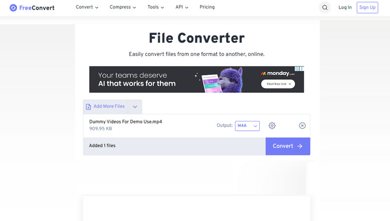 Convertir MP4 Freeconvert