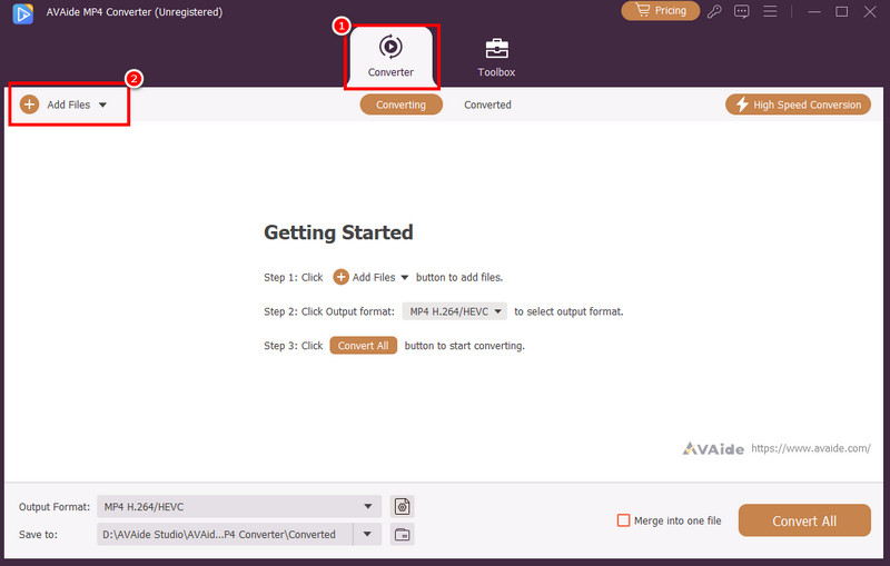 Converter Add Files Avaide