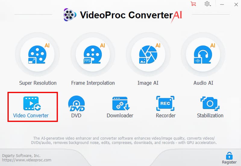 ビデオコンバーター Videoproc
