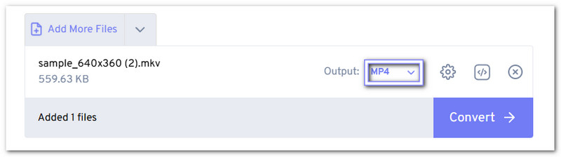 Formato di output MP4 AS