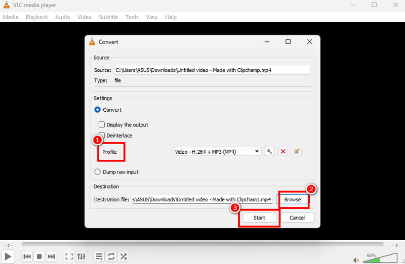 Konvertera VOB till Mp4 VLC