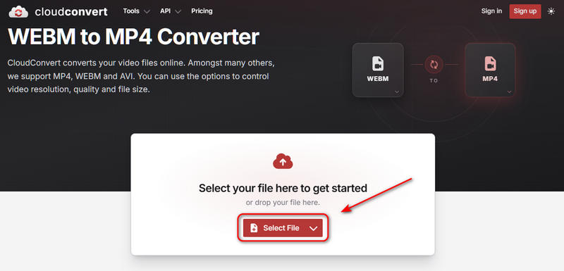 Add Webm To Cloudconvert