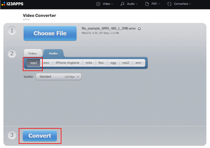 123apps Konversi Wmv