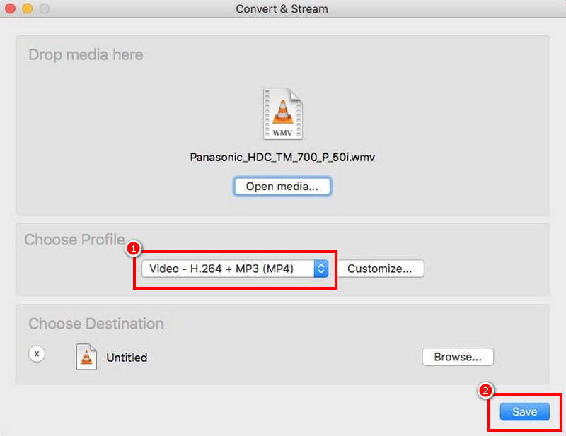 Convertește WMV în MP4 VLC