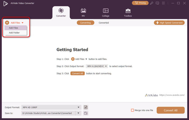 Add Dav To Avaide Video Converter
