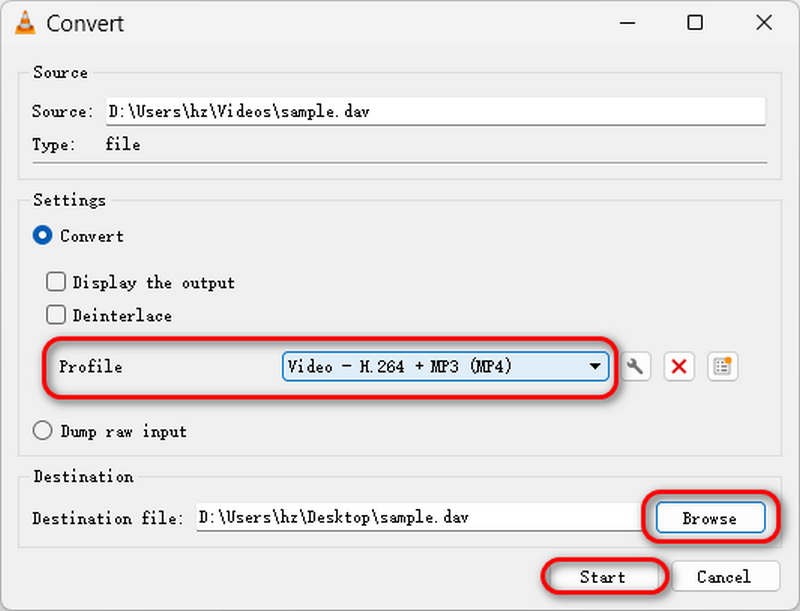 Convert Dav To Mp4 With VLC