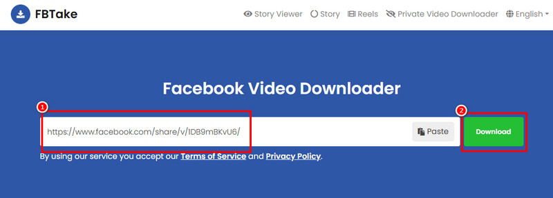 Download Facebook to MP4 Fbtake