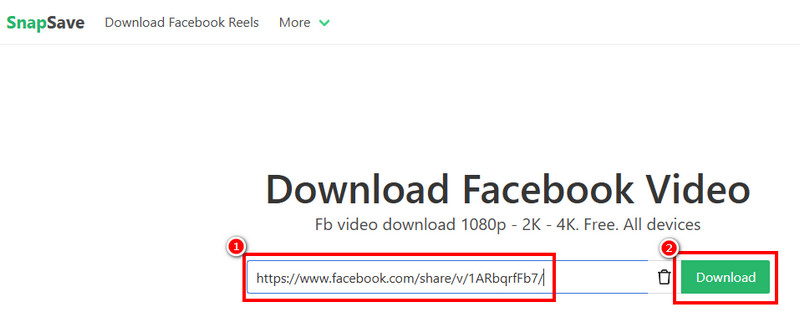 Download Facebook to MP4 Snapsave