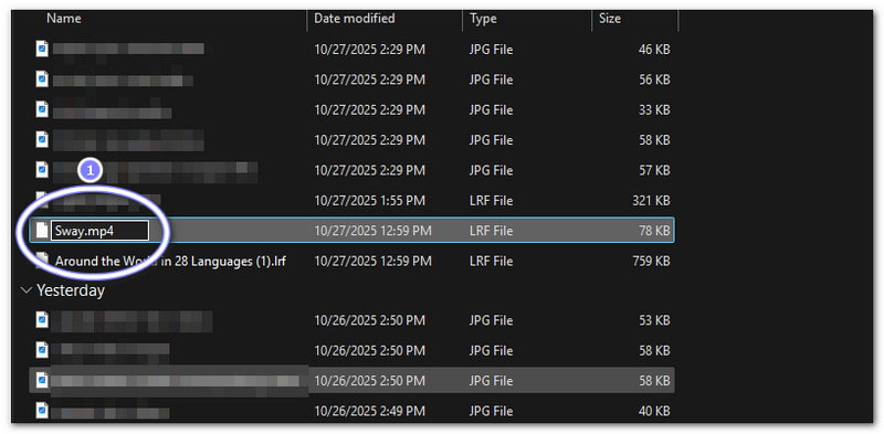 Cambiar la extensión del archivo