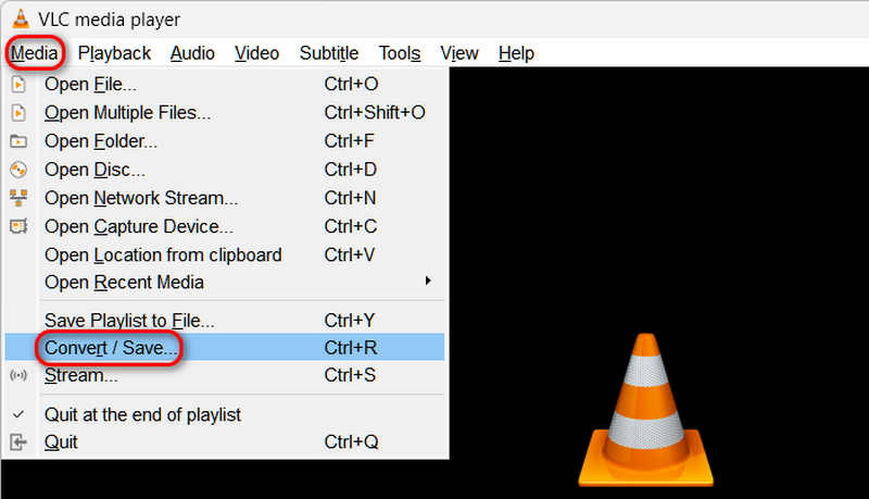Starta Media Converter i VLC