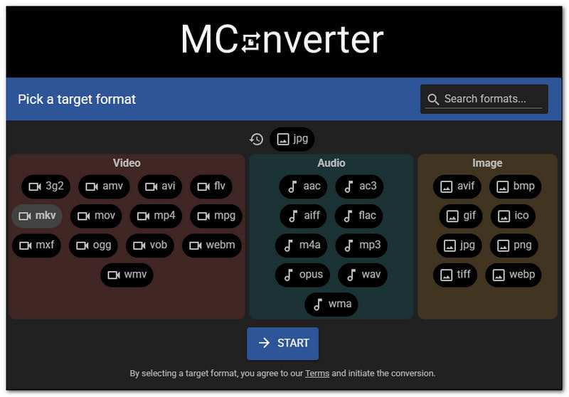 Mconverter Konverter 3gp til MKV