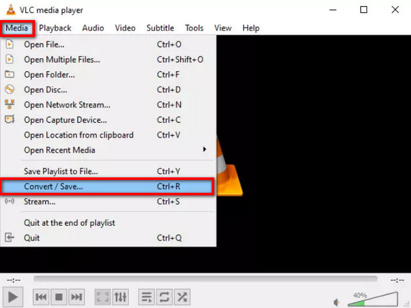 Μετατροπή πολυμέσων VLC Αποθήκευση
