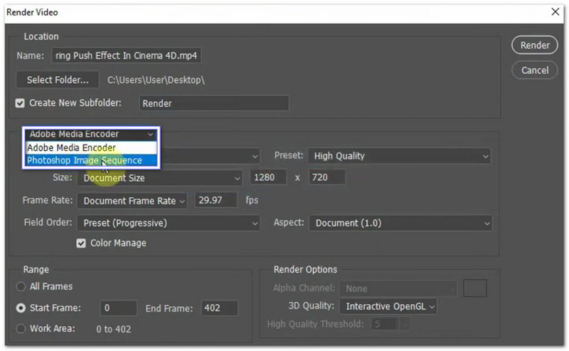 Cambiar la configuración