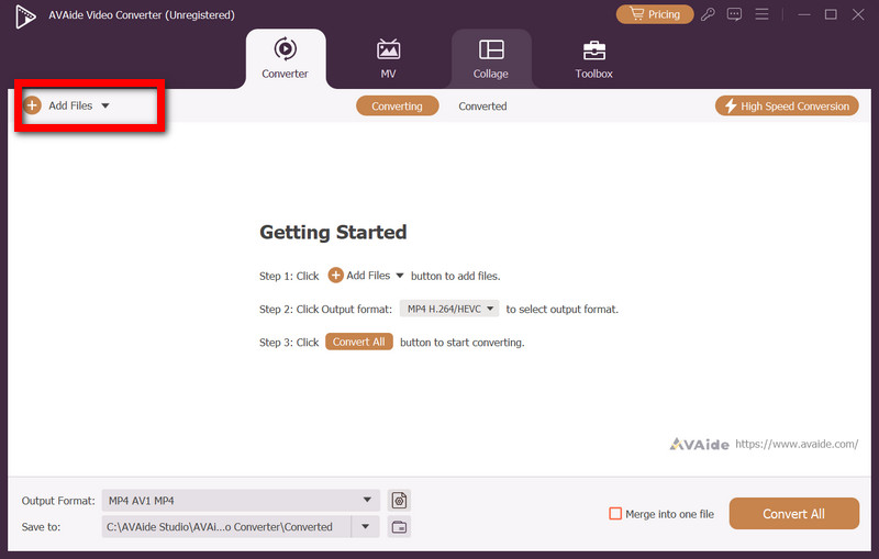 Bruk knappen Legg til filer