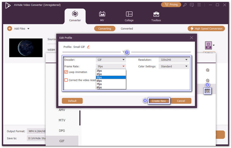 Customize Output Settings
